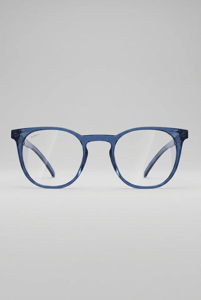 Opticalibr Halo protective glasses in Azure, front view