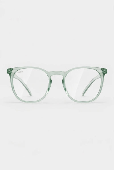 Opticalibr Halo protective glasses in Sage, front view